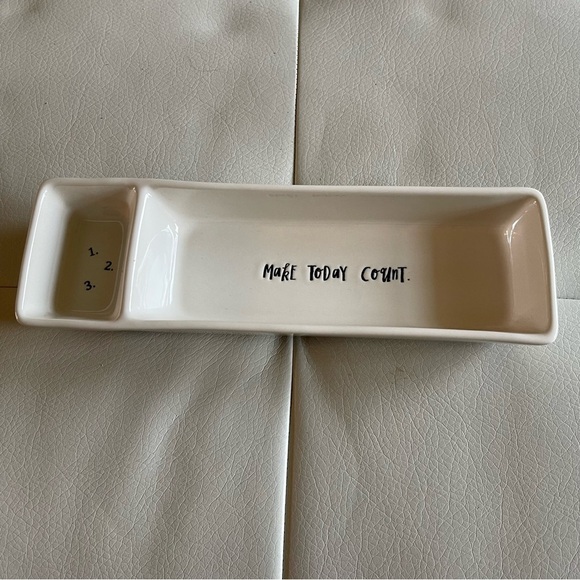 Rae Dunn "Make Today Count 123" Tray NWT - Picture 1 of 10